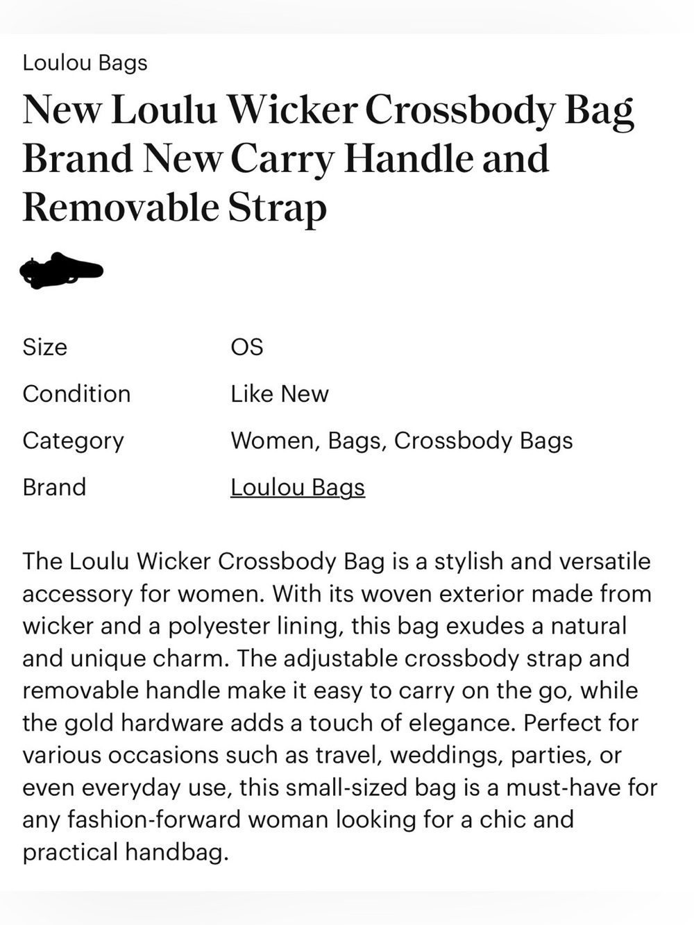 Loulou Woven Crescent Crossbody Bag in Natural & Brown - Picture 10 of 16